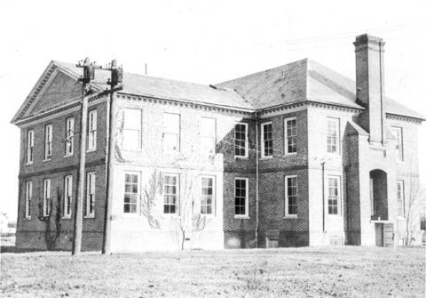 Two story brick building that housed the science department