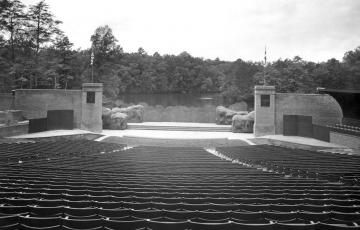 Outdoor amphitheatre overlooking Lake Matoaka